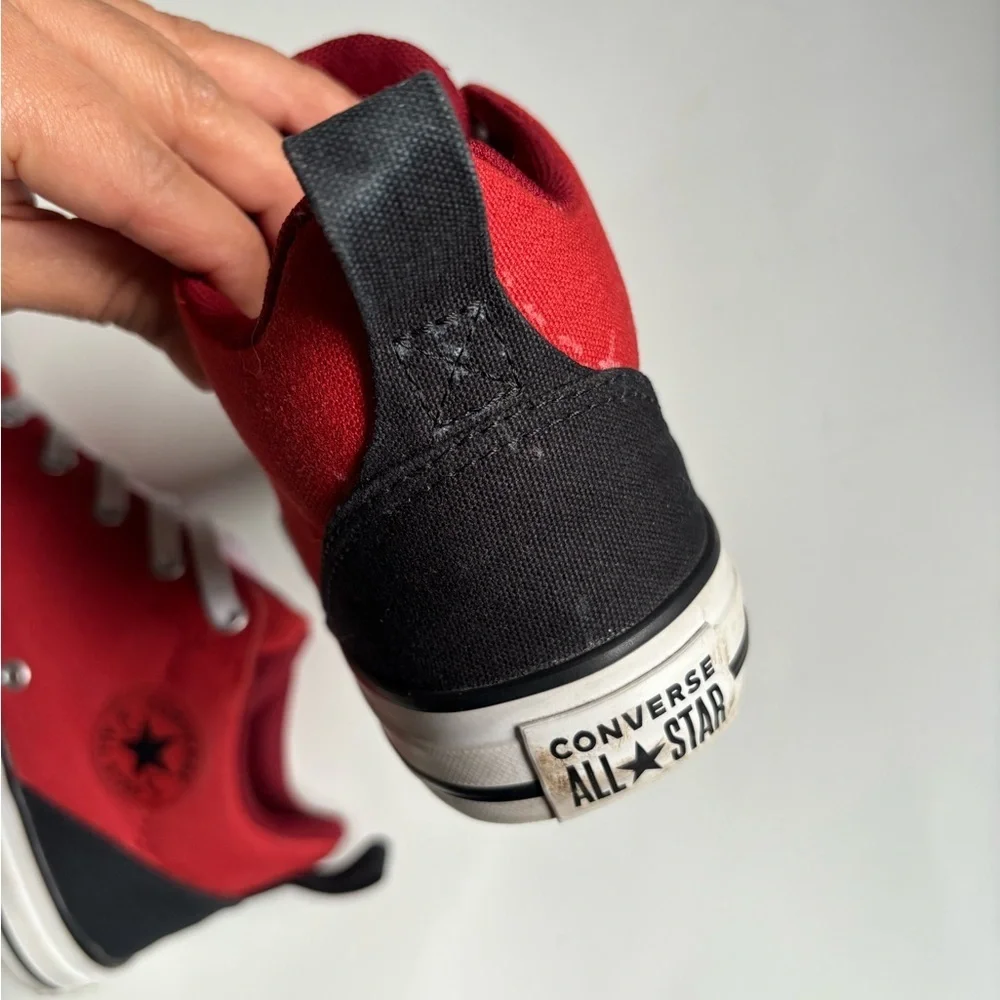 Converse Kids Red and Black All Star Sneakers